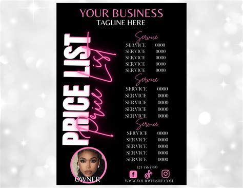 Price list .